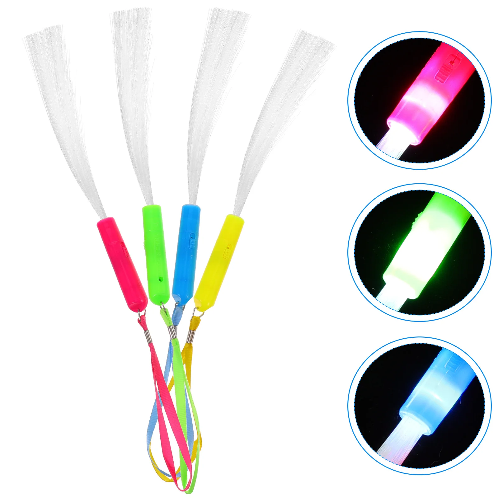 

Led Flashing Glow Sticks, 12PCS Luminous Toys LED Light Wands Optic Wands for Party Club Concert Festival