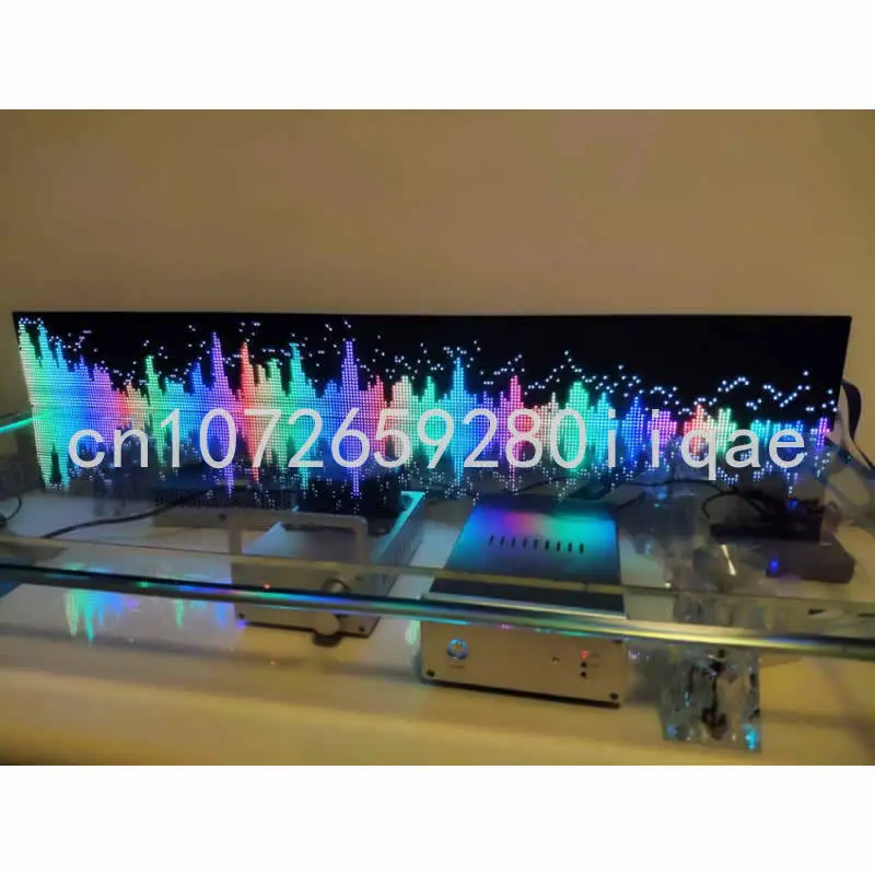 

Professional Full Color RGB Sound Control Remote Control Music Spectrum Display KTV Rhythm Light 160 Mode New Product 4xP5 P4