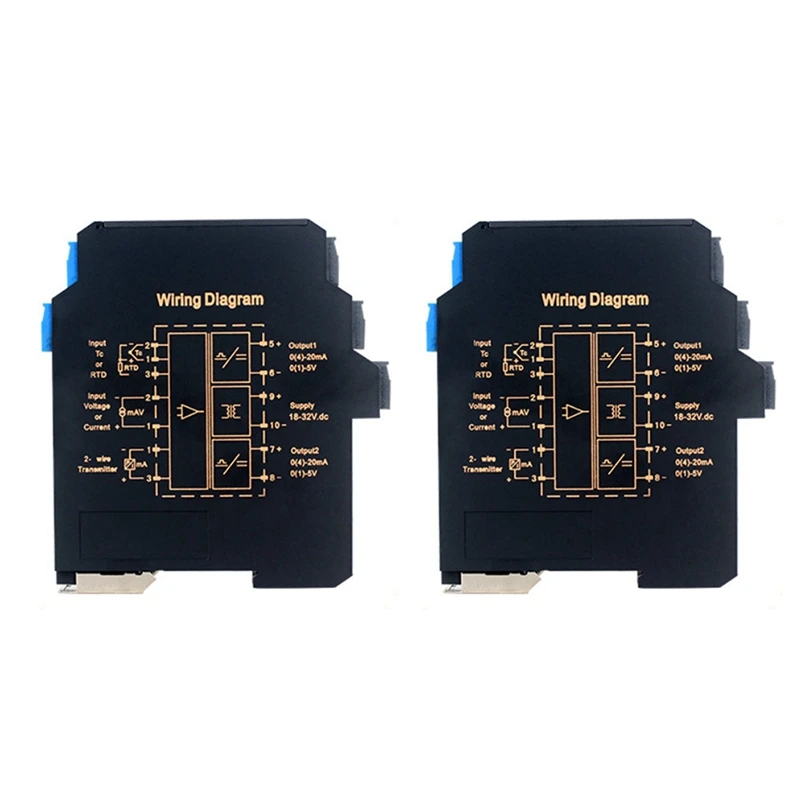 

2X Ultra-Thin Signal Isolation Transmitter Current, Voltage Transmitter Multi-Input, Multi-Output 4-20MA