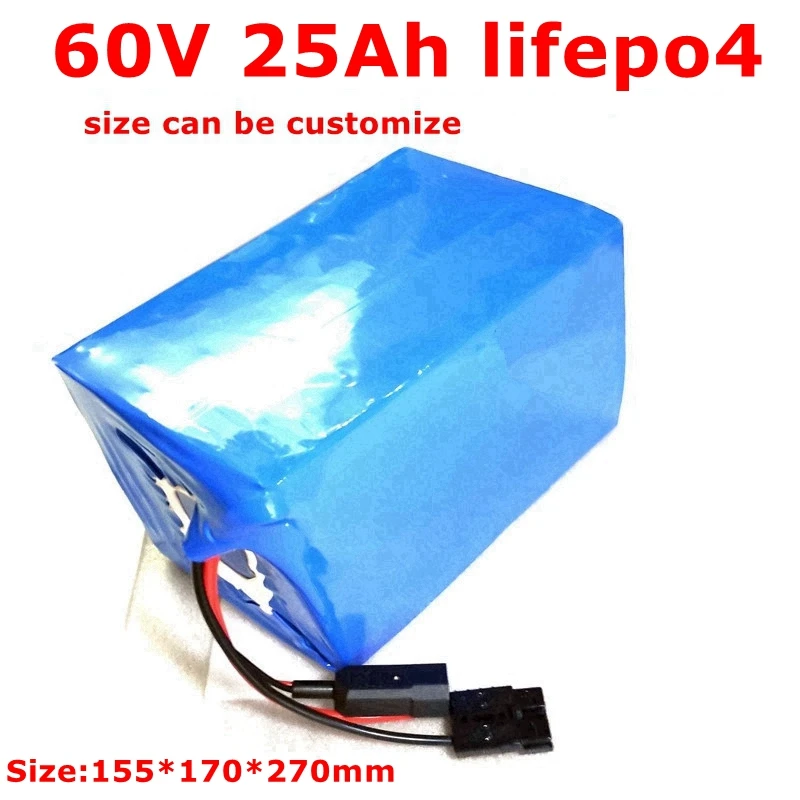 

Литиевый аккумулятор MLG 60 в 25 Ач lifepo4 BMS, глубокие циклы перезарядки для велосипеда, скутера, велосипеда, тележки 1500 Вт 25000 Вт +