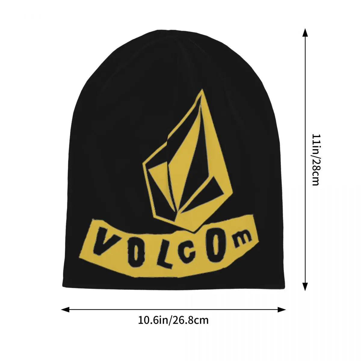Теплая вязаная шапка с логотипом Volcom модная шапка-капот осенне-зимние уличные