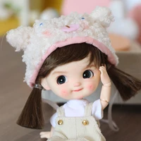 112 bjd doll cute egg egg ob11 whole doll kawaii mini smile face dimple ob11 collection doll girl diy dressup toy children gift