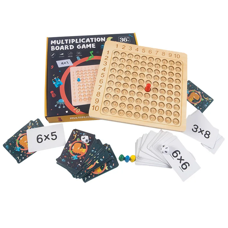 

Монтессори игра для умножения развивающая настольная Обучающие игрушки Sense Board Number Thinking деревянные математические детские игрушки