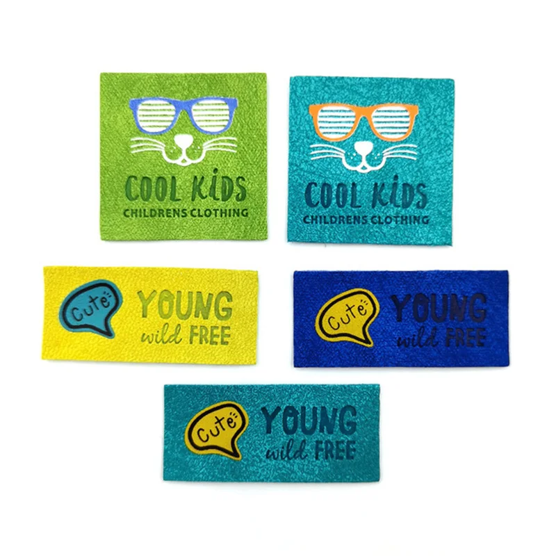 

Mix 6Pcs/Lot Leather velvet Laber Handmade DIY Cotton Weaving Embroidery Patch Clothing Cloth Paste Decora Sewing Accessories