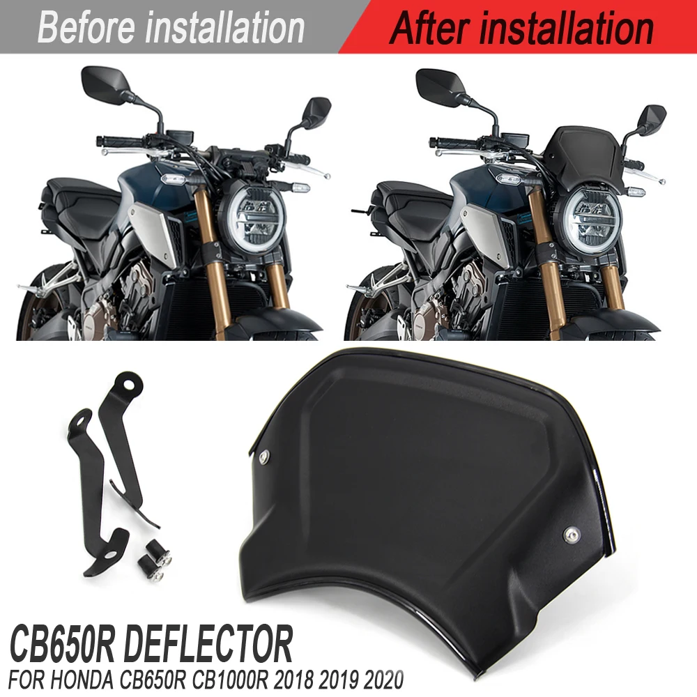 

Новые запчасти для мотоциклов, модифицированное ветровое стекло для HONDA CB650R CB1000R CB 650 1000 R 2018-2020, передний отражатель перегородки