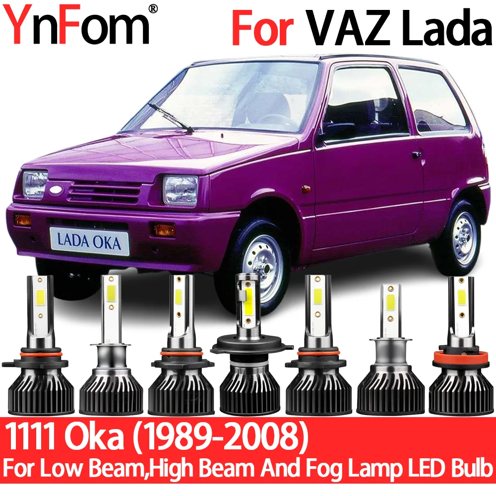 

YNFOM комплект светодиодных фар для ваз лада ОКА Астро 1111 1989-2008 ближний свет, дальний свет, противотуманные фары, автомобильные аксессуары, лам...