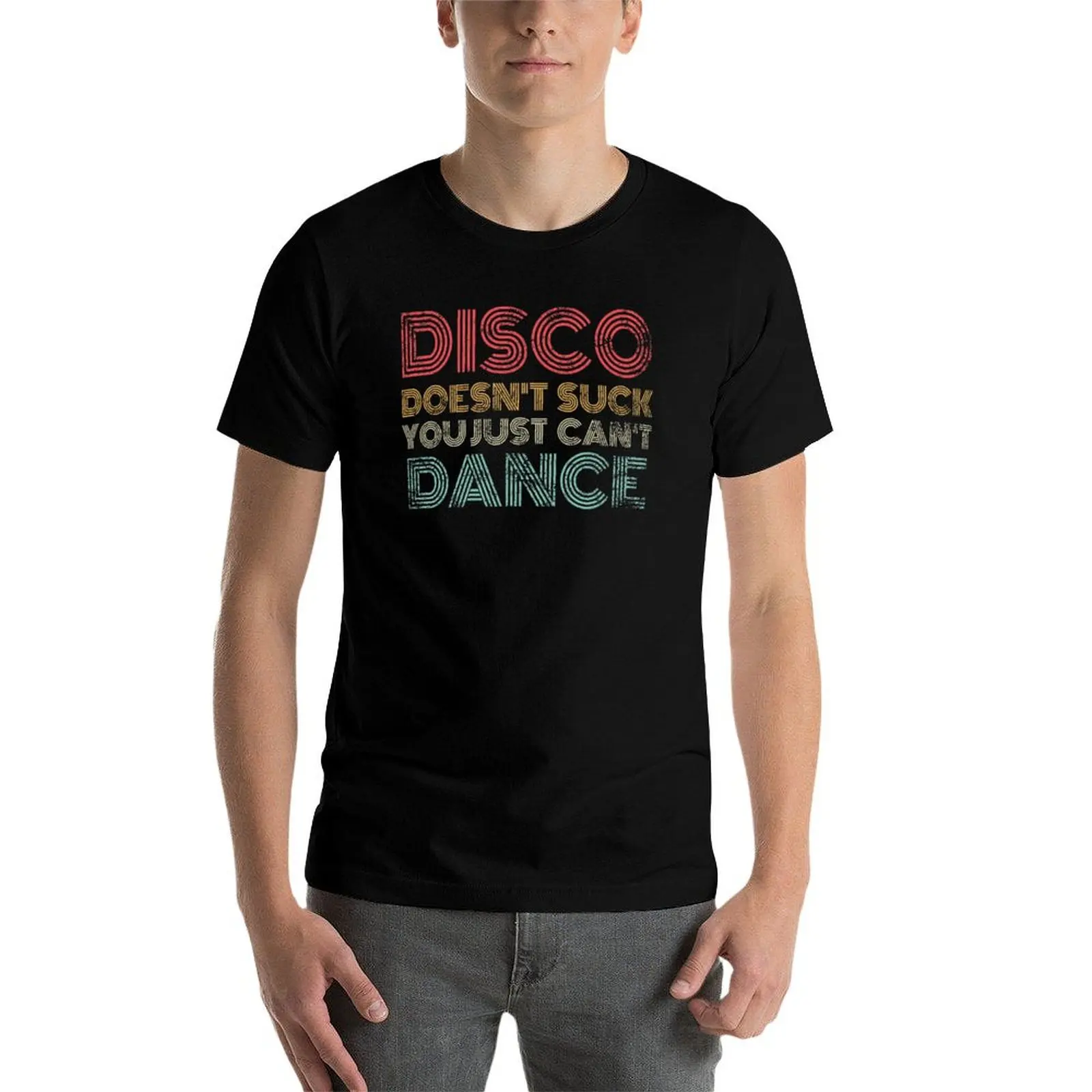 Футболка в стиле ретро Disco Doesn't Suck You Just Can't Dance футболка аниме винтажные