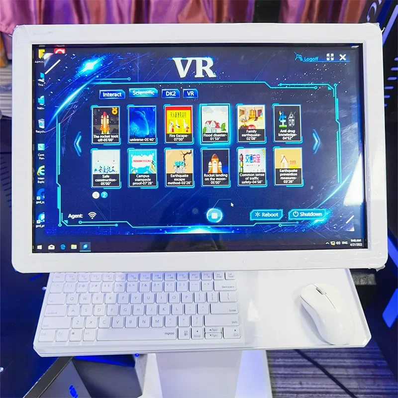 Большой видеоигровой зал VR самолет соматосенсорная игровая консоль Dark Wings