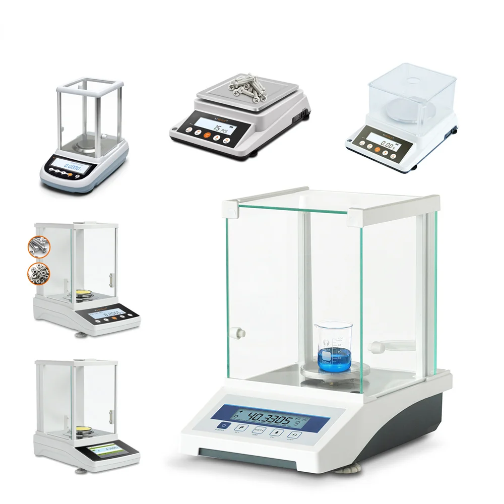 Tanie 0.0001g Laboratorium Precyzyjna Waga Waga Cyfrowa Maszyna 100g Analityczne Wagi Elektroniczne FA1004E