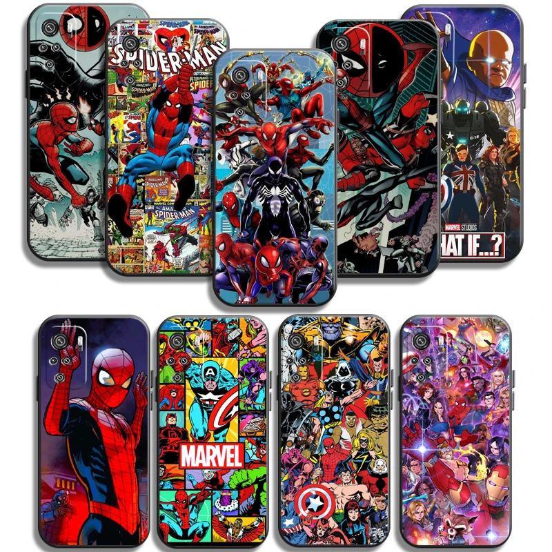 

Marvel Anime America Phone Cases For Xiaomi Redmi 8 7 7A 9 9A 9T 8A 8 2021 7 8 Pro Note 8 9 Note 9T Cases Soft TPU Carcasa