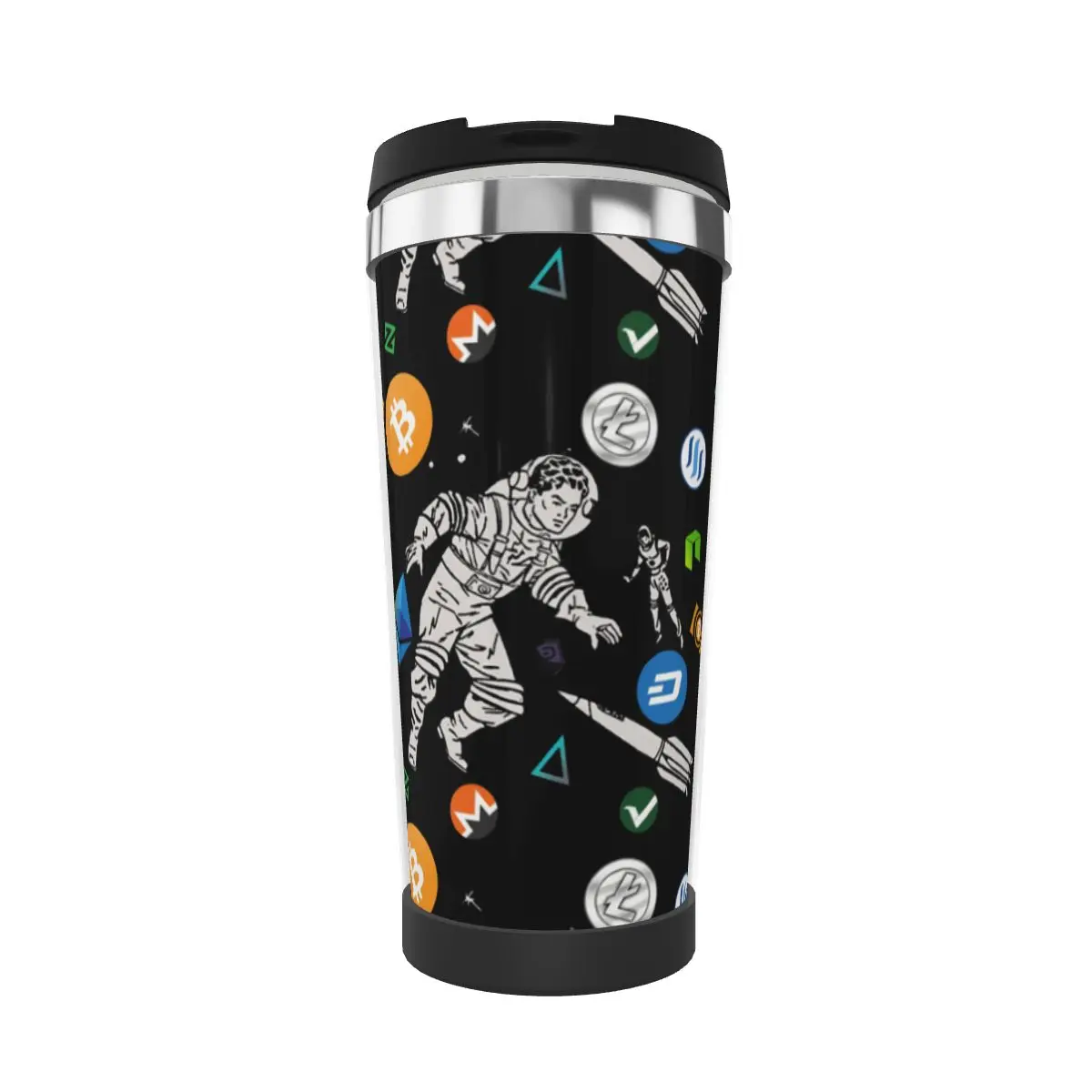 

Double Insulated Water Cup Crypto Astronaut Top Quality Cryptocurrency Heat Insulation beer mugs Thermos Mug Sarcastic