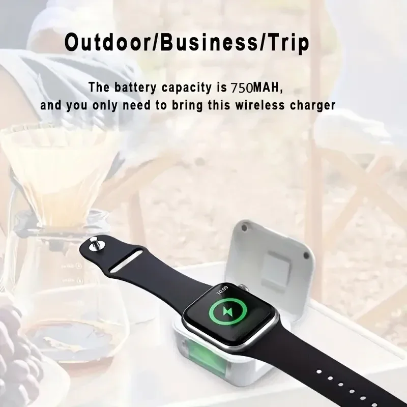 Беспроводное Магнитное Зарядное Устройство Для Apple Watch 1-9 SE Адаптер Док-станции