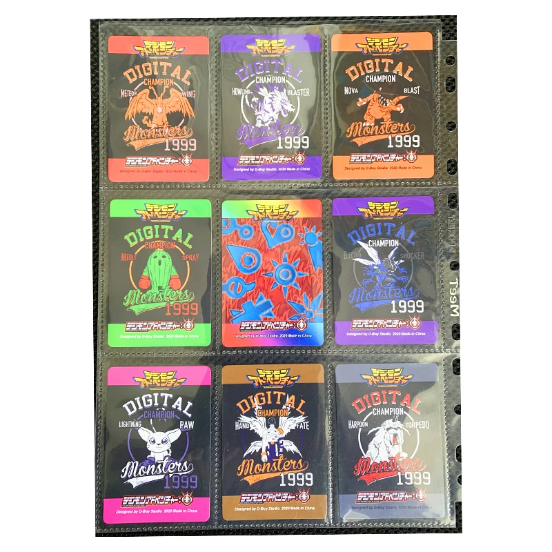 9 шт./компл. Digimon цифровые монстры игрушки хобби коллекционная игра книга