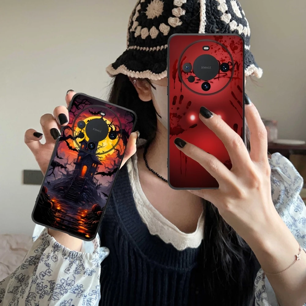 Чехол для мобильного телефона с тыквой на Хэллоуин Huawei Mate 60 50 40 30 20 10 Pro Plus Lite E 5G