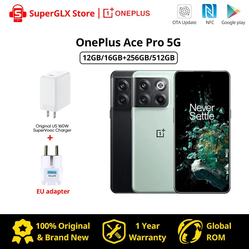 OnePlus Ace Pro 5G 10T 10 T Global Rom 150W SUPERVOOC Charge 4800mAh 6.7