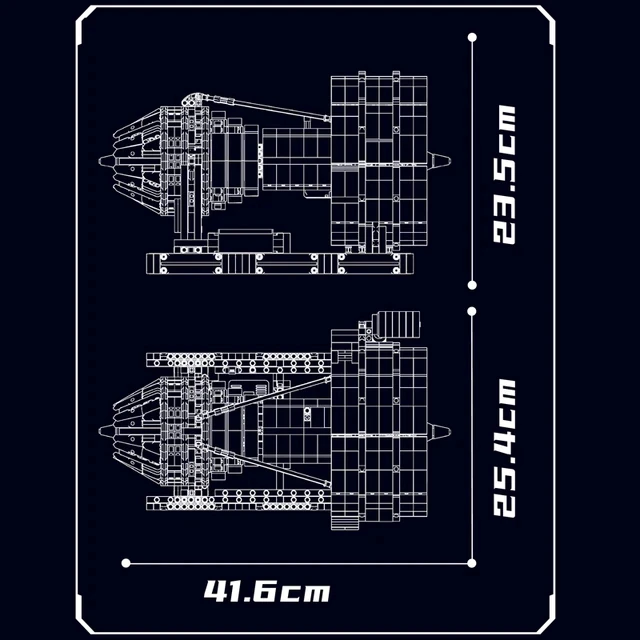 Строительный блок Mould King 10141 технический автомобиль моторизованный самолет
