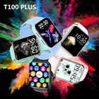 Смарт-часы T100 plus, 7 дюймов, Bluetooth, музыка