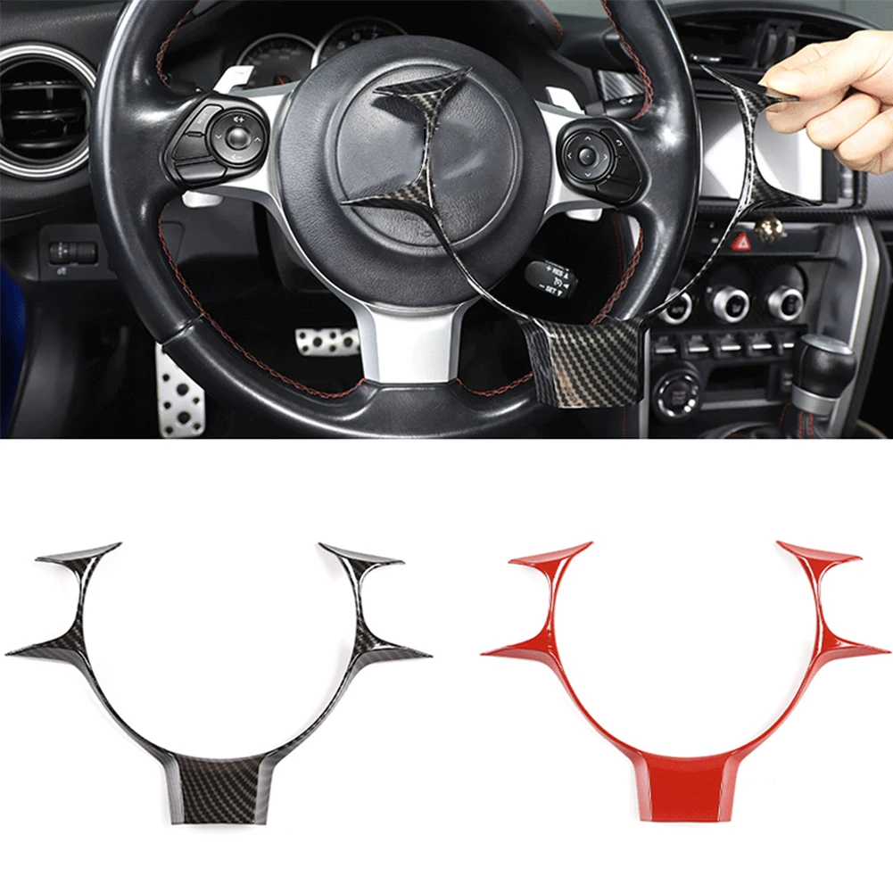 

Отделка панели рулевого колеса из углеродного волокна для Toyota 86 Subaru BRZ 2017 2018 2019 2020 2021, аксессуары для салона автомобиля