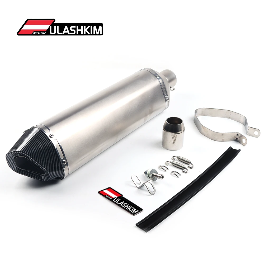 Universal Motorcycle left and right Exhaust Muffler Escape For Gsx S750 Cbr125 Xsr900 Bws125 Cbr650f Cb500f Zx25r Exhaust  zx10r enlarge