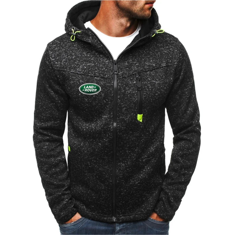 

Land Rover Men's Hooded Sweater 2022 Men's Zipper Jacket Casual Sports Latest Long Sleeve Zipper Jacket Sports Fashion Belt Wild