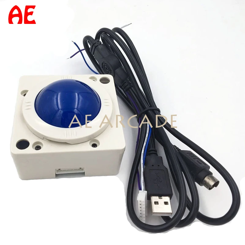 2 Inch Round Trackball Mouse USB Connector for 60 in 1 Jamma Arcade Games Machine Accessories 4.5cm Arcade Track Ball