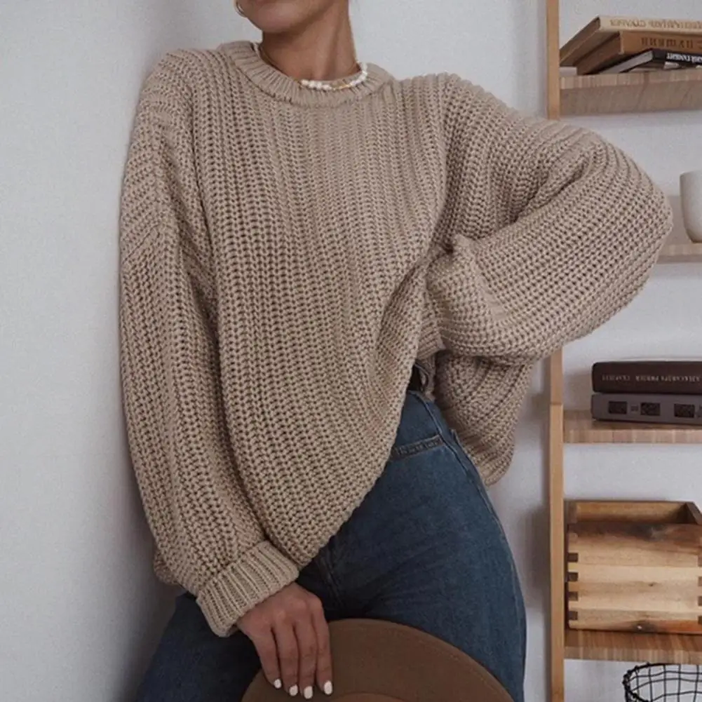 

Women Fall Winter Sweater Cozy Stylish Women's Fall Winter Sweater Soft Knitted Casual Loose Fit Anti-shrink Anti-pilling Design