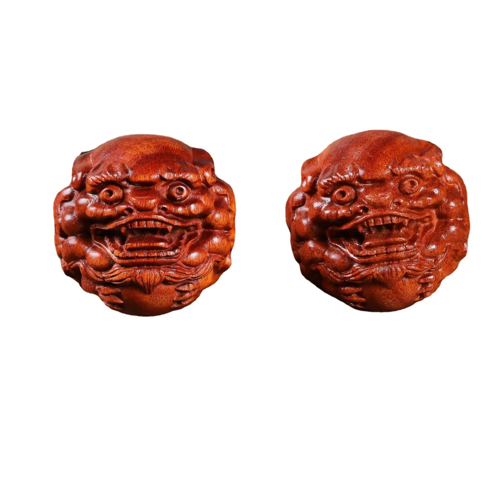 UMQ черное дерево Мужская Ручная игра Pixiu резьба ремесла массаж мяч Руль палисандр