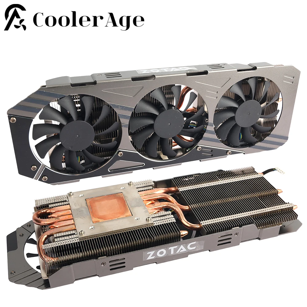 Охлаждающий радиатор для видеокарты ZOTAC GeForce GTX 970 4 Гб AMP GTX970 GA81S2U