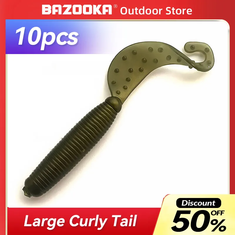 

Bazooka ES Easy Shiner Shad Soft Silicone Bait Wobblers Carp Bass Pike Trout Paddle Sea Worm Swimbait Cylindrical Lure