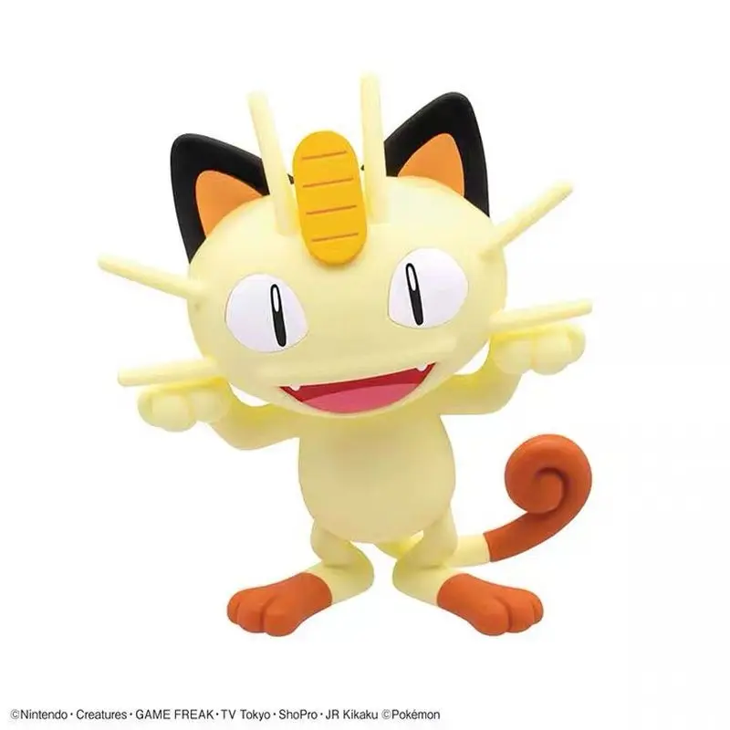 Фото Набор пластиковых моделей Bandai Pokemon Meowth, быстрая сборка, № 28, коллекция Pocket Monster, для хобби и коллекционеров, украшение для рабочего стола №5