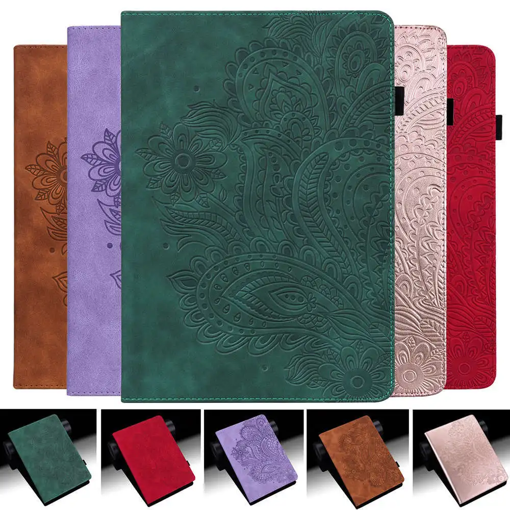 

For Lenovo Xiaoxin Pad Pro 11.2 TB-132FU TB-138FU Case Peafowl Pattern Leather Shell For Lenovo P11 Pro Gen 2 11.2 Tablet Cover
