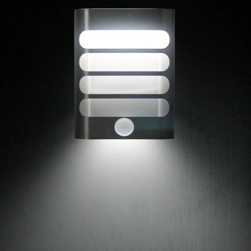 

USB or Battery powered Wireless LED PIR Infrared Motion Sensor Wall Lamp Night Light Novelty for Bedroom Porch Hallways