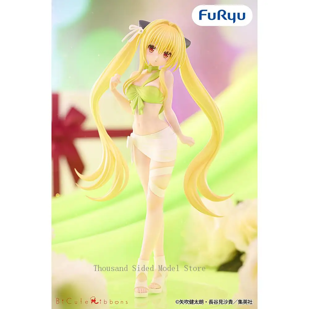 Фото В наличии Оригинальная фигурка FuRyu BiCute Ribbons To LOVEru Darkness Konjiki no Yami, коллекционная модель, подарок на день рождения. №2