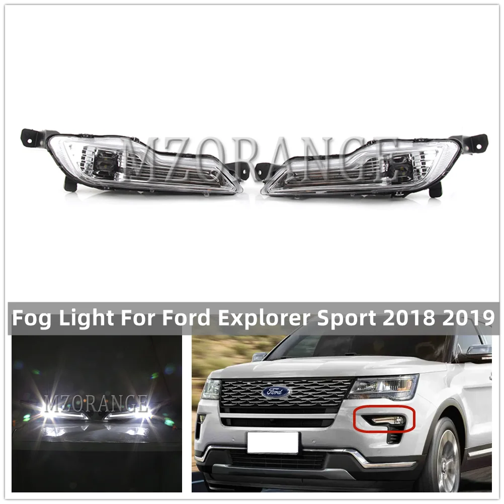 Faro fendinebbia a LED per Ford Fusion Mondeo Explorer Sport 2017 2018 2019 muslimydaytime Running fendinebbia accessori per auto