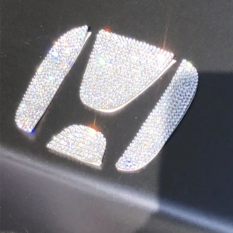 

Хрустальная блестящая эмблема на рулевое колесо для Honda Mugen Power Civic Accord CRV Hrv подходит для джазовых преладий аксессуары для интерьера