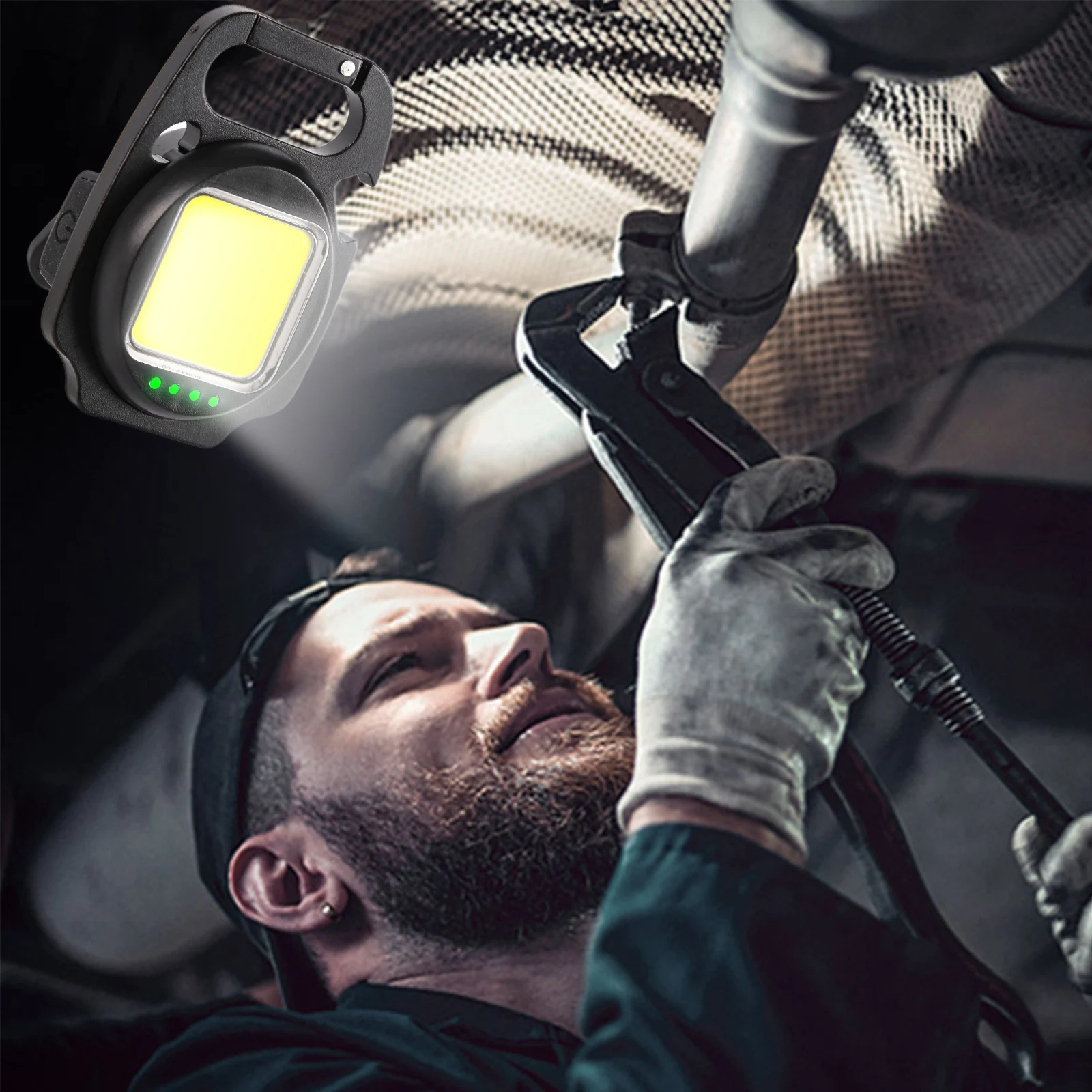 

Перезаряжаемый рабочий светильник COB, портативная мини-вспышка, фонарик, светильник для улицы, бега, путешествий, туризма, принадлежности