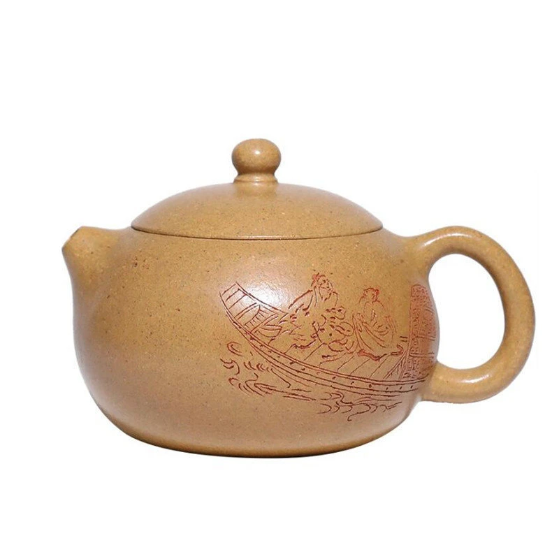 

120 мл китайские исинские чайники из фиолетовой глины, знаменитые художники, ручная работа, чайник Xishi, чайник из необработанной глины, высококачественный чайный набор Zisha