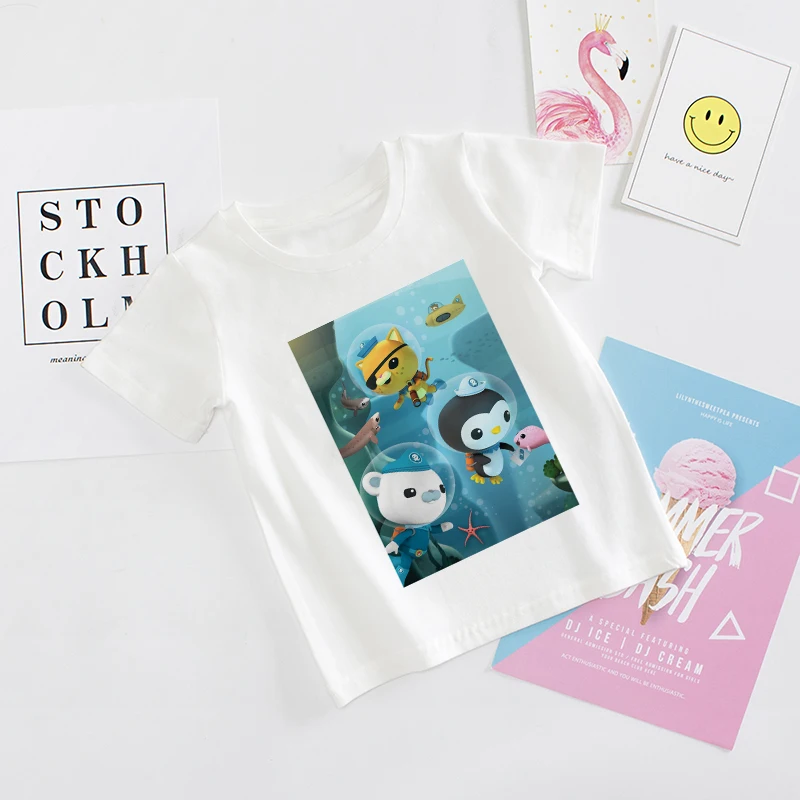 Футболка с коротким рукавом для мальчиков и девочек 3-8 лет |