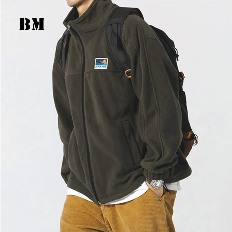 

2022 Spring Japanese Streetwear Thick Stand Up Collar Sweatshirt Men Clothing Harajuku Casual Cardigan Hip Hop Couple Tops Male