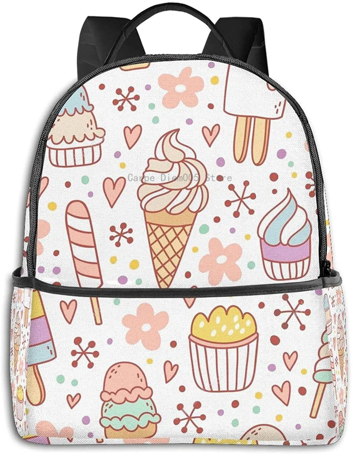 

Ice Cream Multifunctional Backpacks, Business And Travel Laptop Backpacks 14.5x12x5 In