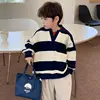 Toddler Children Boys Girls 2023 Spring Fall Lapel Sweater+corduroy Pants Casual Sports Suit Kids Clothes Baby Girl Outfit Set 2