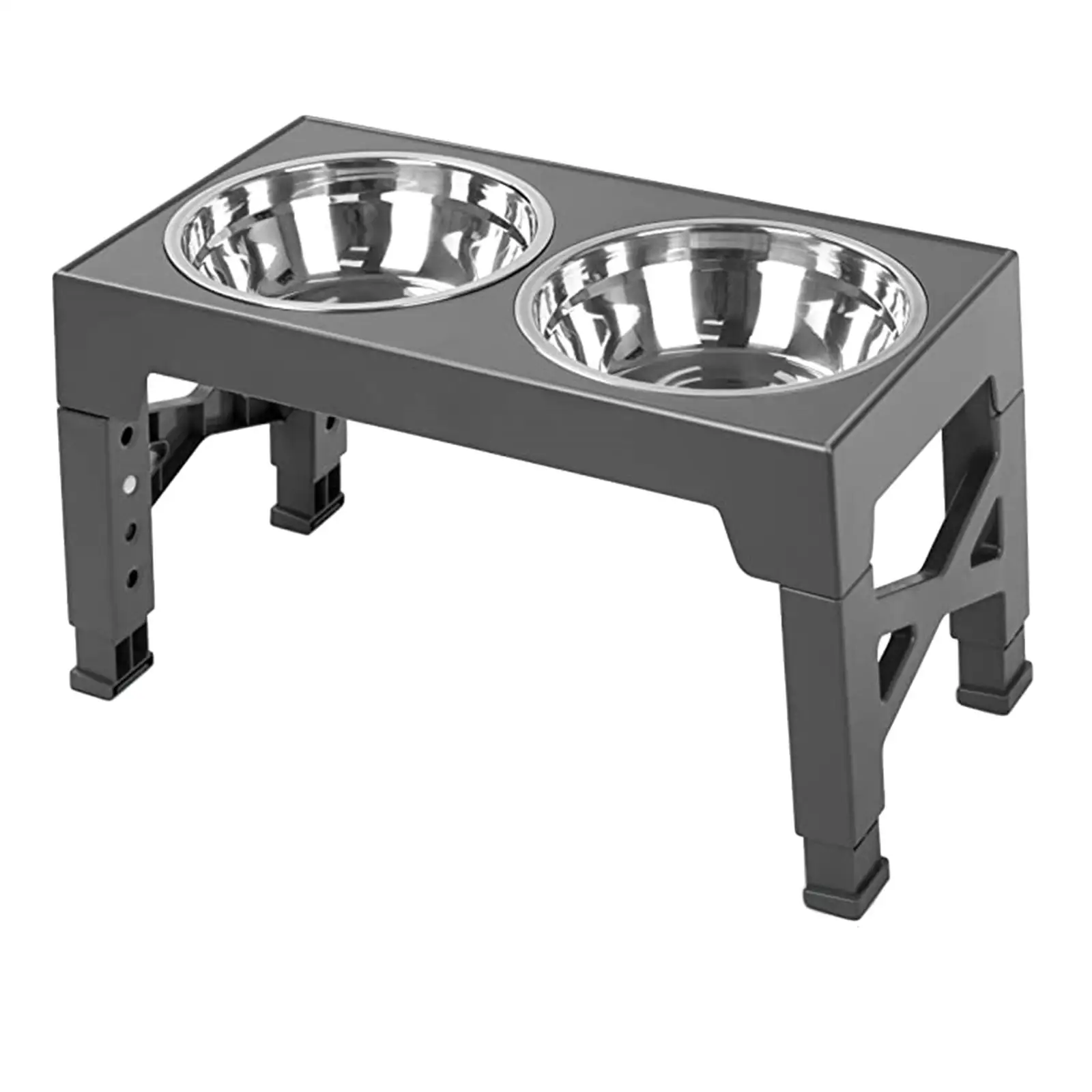 

Elevated Dog Bowls Adjusts to 3.2”, 8.7”, 10”, 11”, 12.2" Nonslip Adjust
