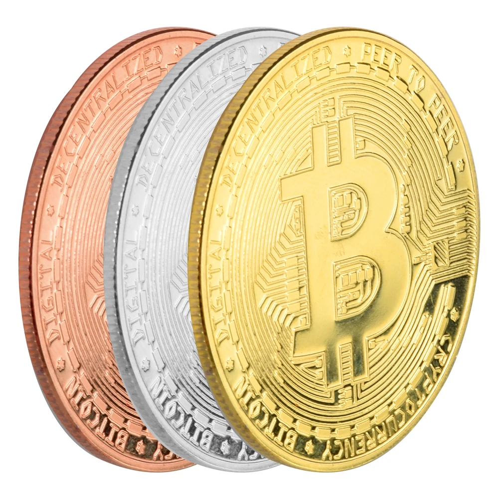 

1 шт. позолоченная монета Биткоин коллекционное искусство коллекционный подарок физическая памятная монета Casascius BTC металлическая Античная...