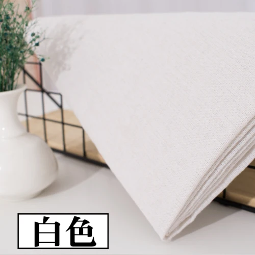 25x155cm Raw Cloth Faux Linen Fabric Rough Cotton Fabric For Embroidery Sewing Storage Bag and Background Material images - 6
