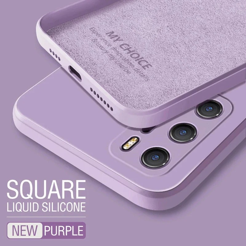 

Luxury Square Liquid Silicone Soft Phone Case for Huawei P30 Lite P40 P50 P20 Pro Plus Mate 10 20 20X 30 Pro 40 Lite Cover Coque