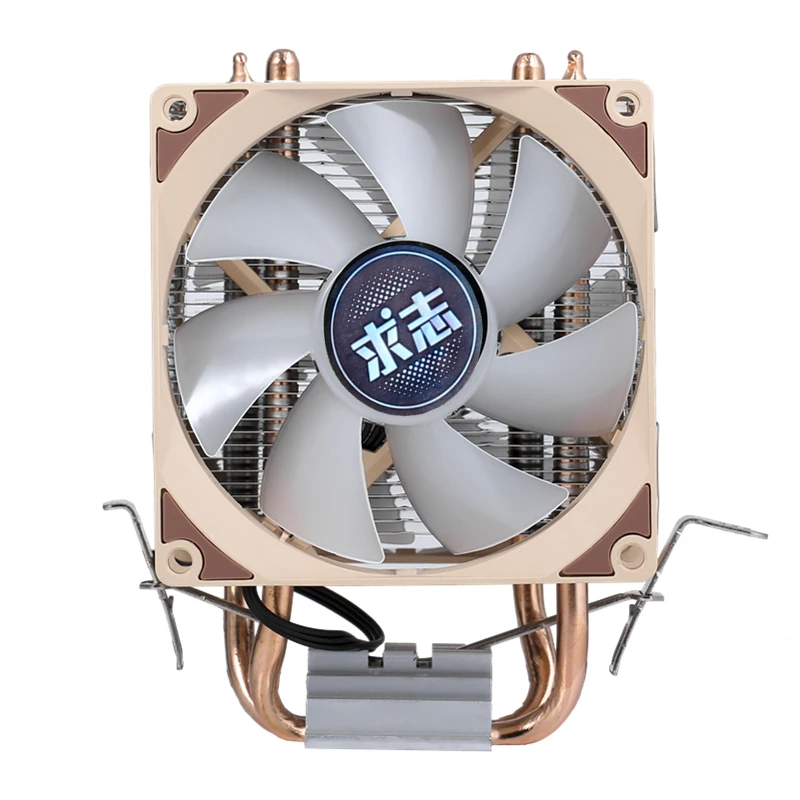 Cpu Cooler Cooling Fan RGB 90mm 2 Copper Pipe X79 X99 Motherboard AM4 For Intel LGA 2011 1200 1356 1150 1156 1155 1700 Processor images - 6