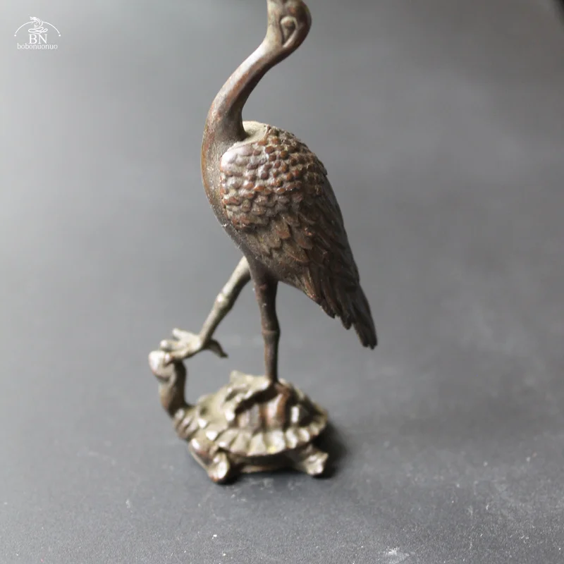 Медная коллекция красно-короногий журавль курильница для благовоний домашний