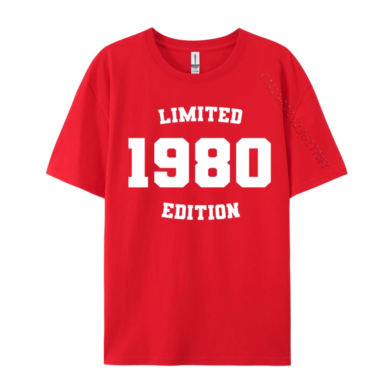 Retro Vintage Made 1980 Limited CasualPrinted On Tops & Tees Sale O Neck Cotton T-Shirts Men Top