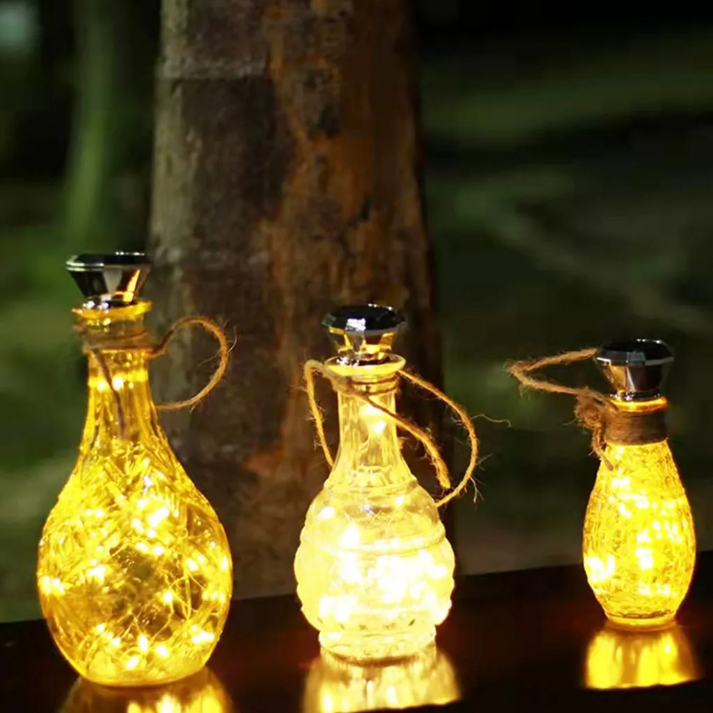 

10 Pieces Wine Bottle String Light Solar Atmospheres Cork Lamp Decoration