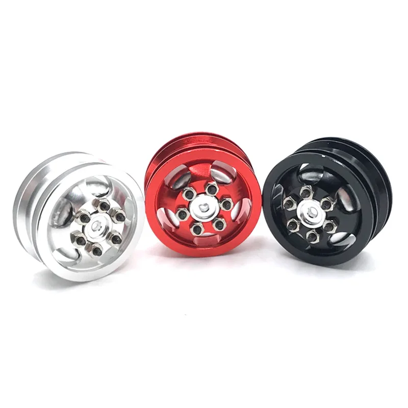 Металлическая ступица обода колеса для WPL C14 C24 C34 B14 B24 JJRC Q61 Q62 4X4 4WD 1/16 RC Truck Car Upgrade